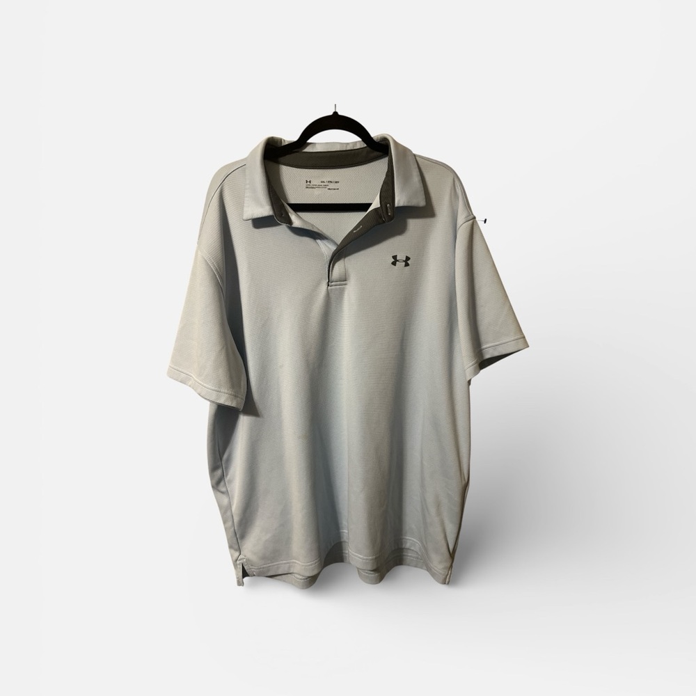 Under Armour Men's Light Gray Polo Shirt